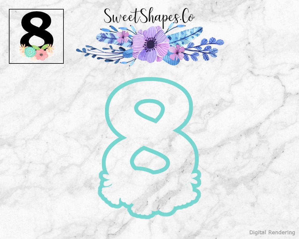 Floral Numbers Full Set 0-9