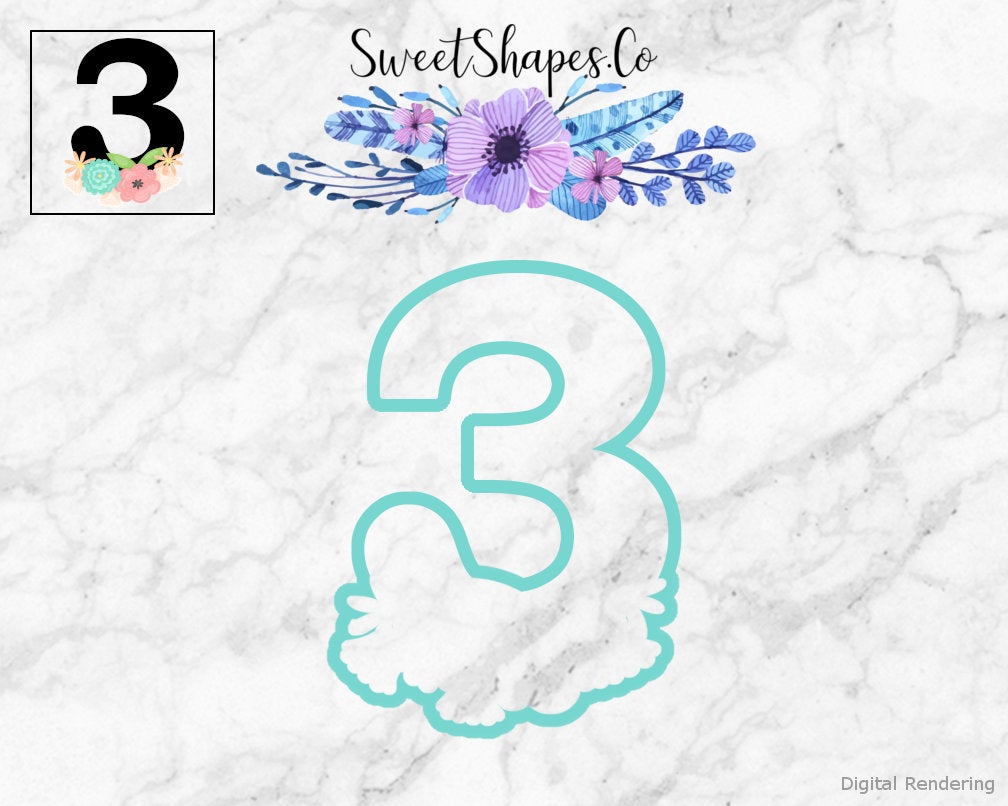 Floral Numbers Full Set 0-9