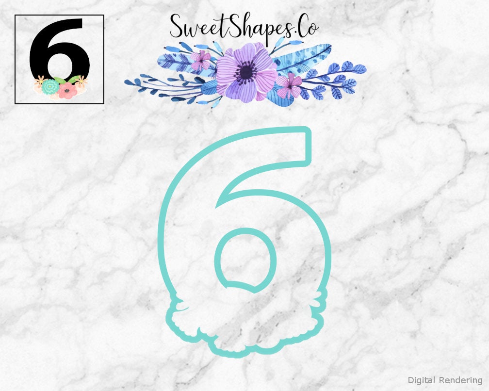 Floral Numbers Full Set 0-9